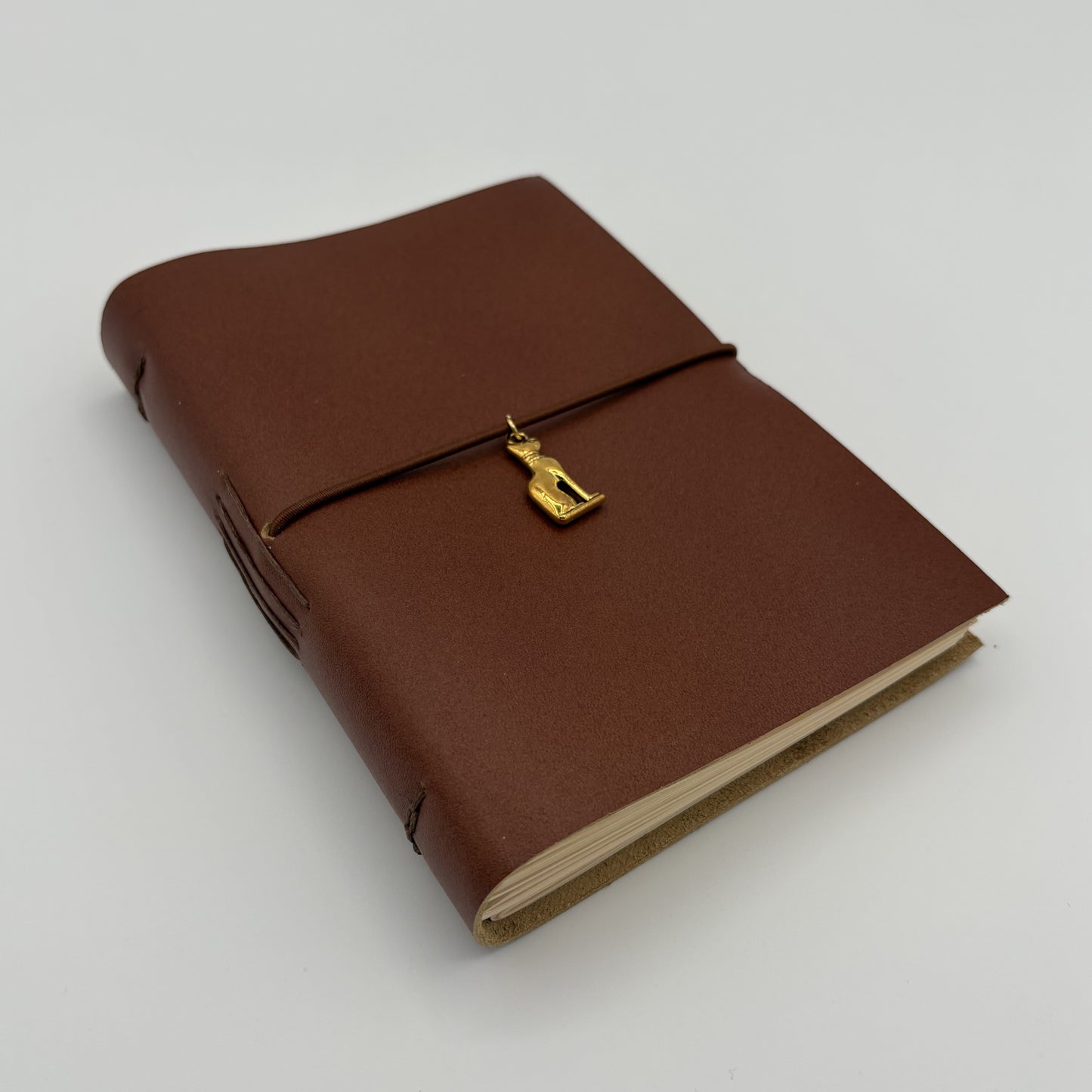 Handcrafted Soft Cover Leather Journal Havane 