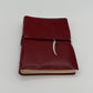 Handcrafted Soft Cover Leather Journal Red - Cruelty-Free