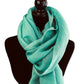 Handwoven Linen Scarf - Teal