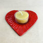 Impact Red Heart Tealight Plate
