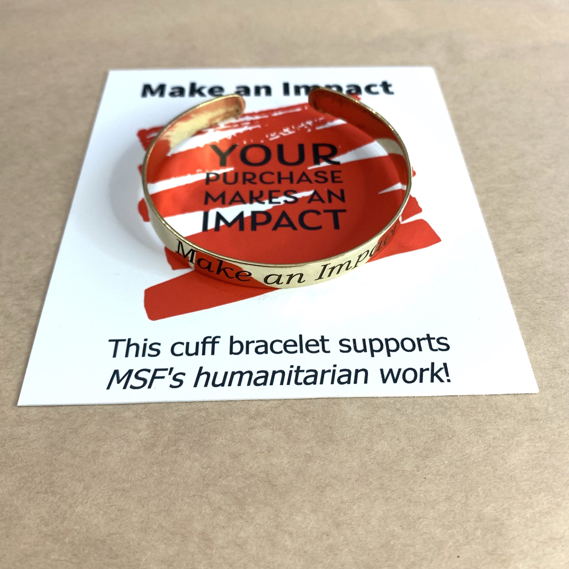 Impact Handmade Brass Cuff Bracelet