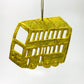 Metal Bus Ornament - Gold