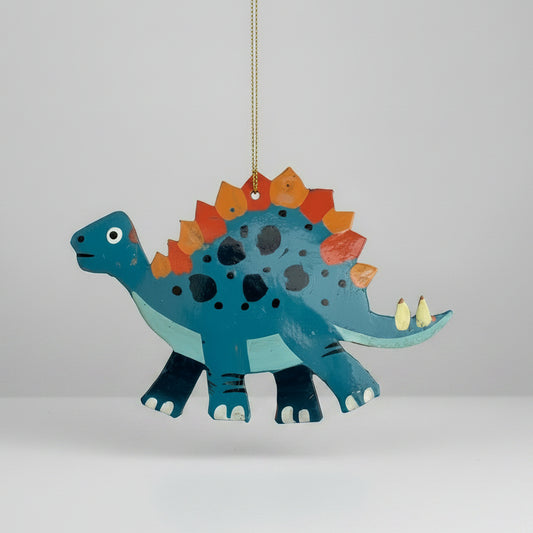 Upcycled Metal Ornament - Stegosaurus