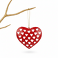 Upcycled Metal Ornament and Magnet - Red Heart