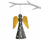 Upcycled Metal Ornament and Magnet - Angel in Gold