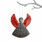 Upcycled Metal Ornament and Magnet - Angel in Color