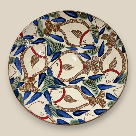 Fishes Pottery Platter
