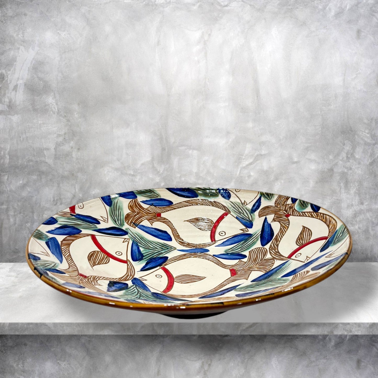 Fishes Pottery Platter