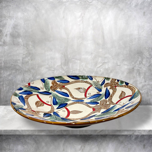 Fishes Pottery Platter