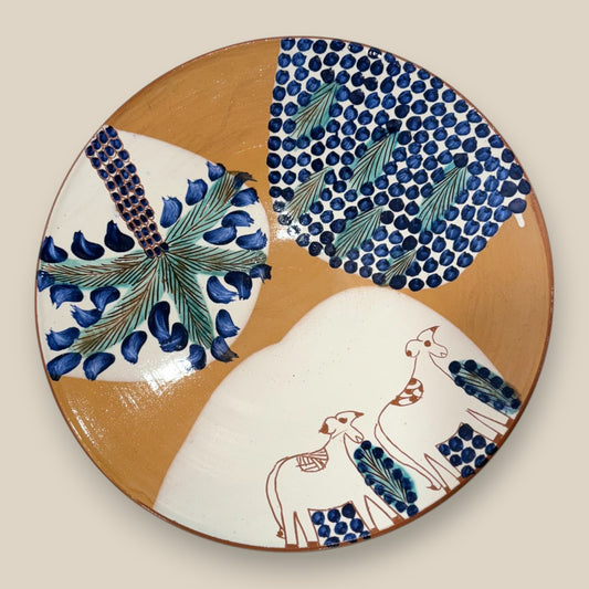 Goats in Fayoum Oasis Pottery Platter