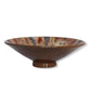 Pottery Round Plate - Palm Trees