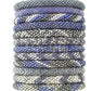 Fair Trade Roll-On Beaded Bracelets - Denim, Sustainable Fashion, women artisans