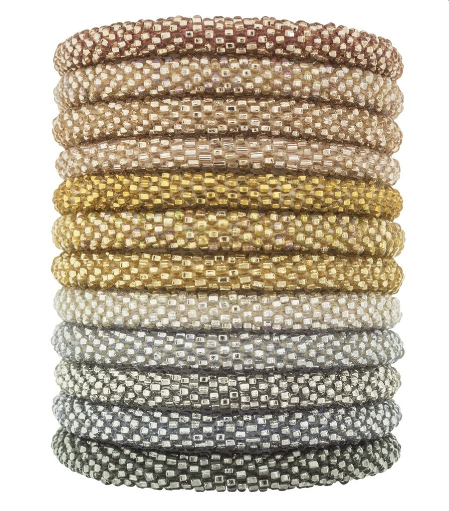 Fair Trade Roll-On Beaded Bracelets - Chic Happens, Women artisans, sustainable ethical fashion