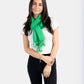 Small Solid Handwoven Bamboo Viscose Scarf - Green
