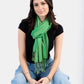 Small Striped Handwoven Scarf - Green