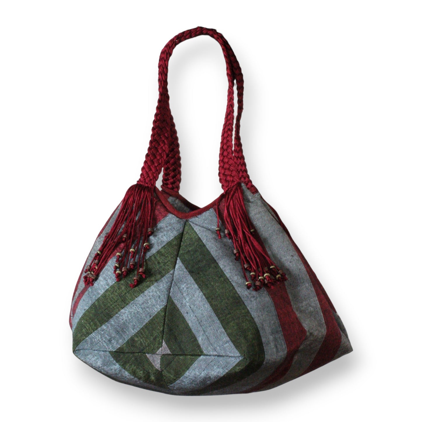 Sofia Handcrafted Moiré Shoulder Bag