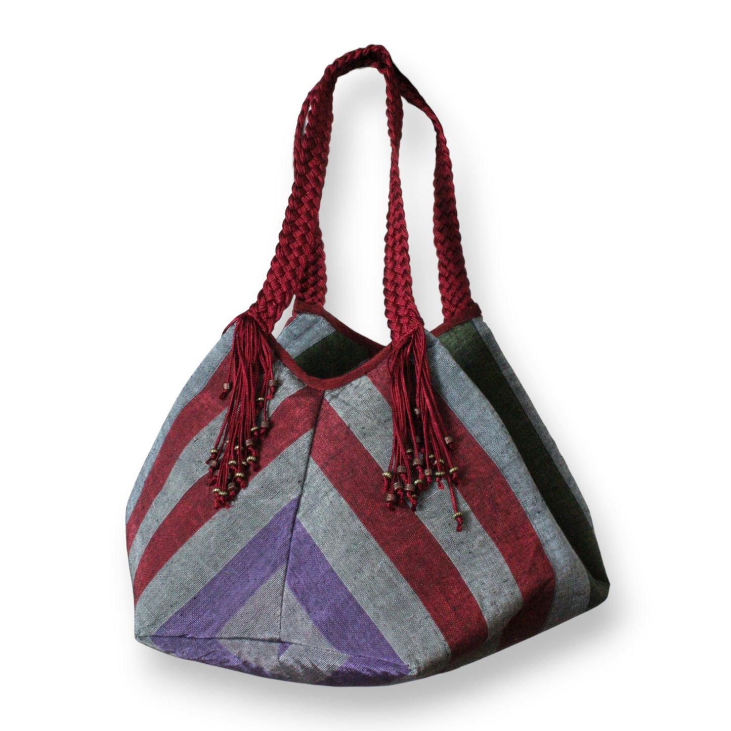 Sofia Handcrafted Moiré Shoulder Bag