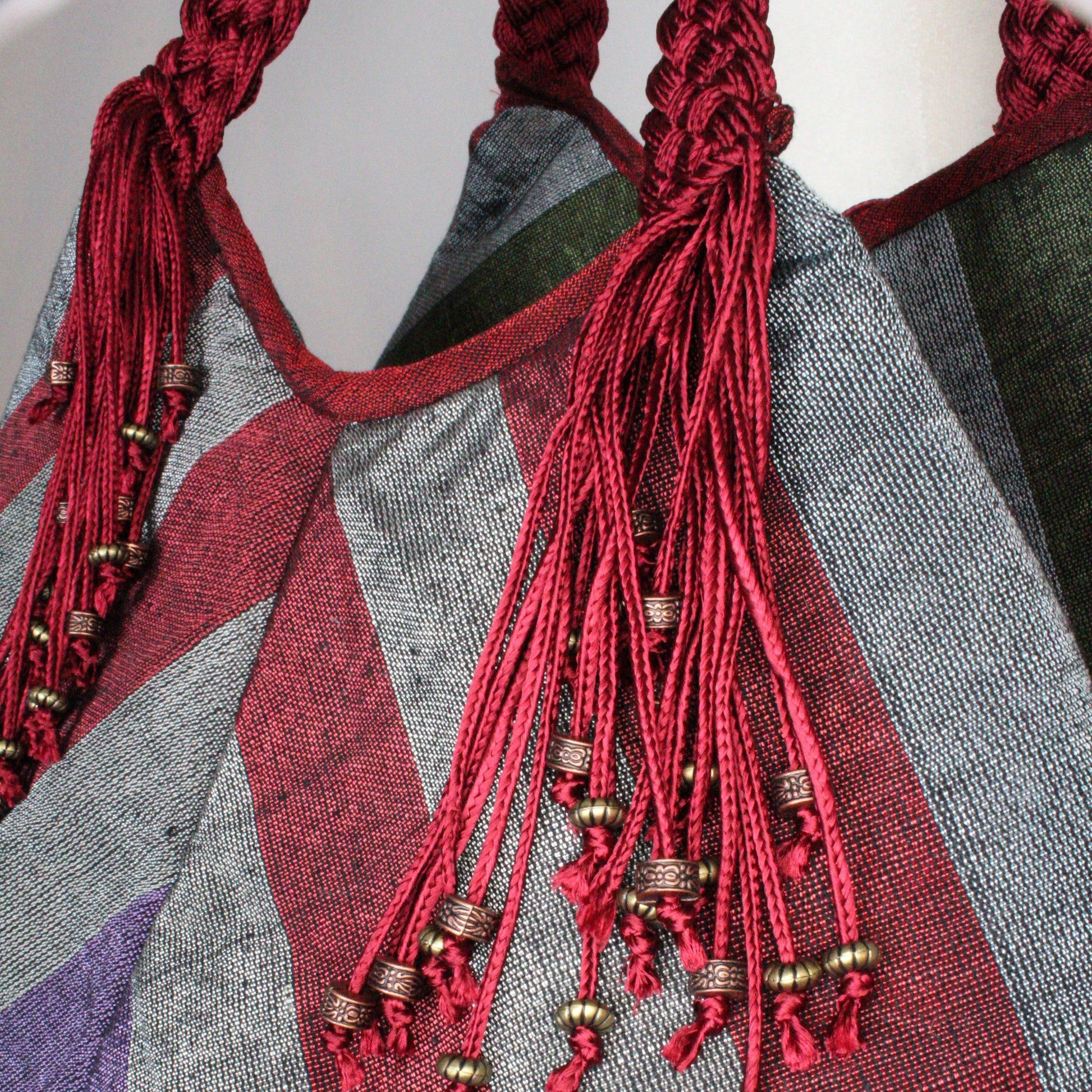 Sofia Handcrafted Moiré Shoulder Bag