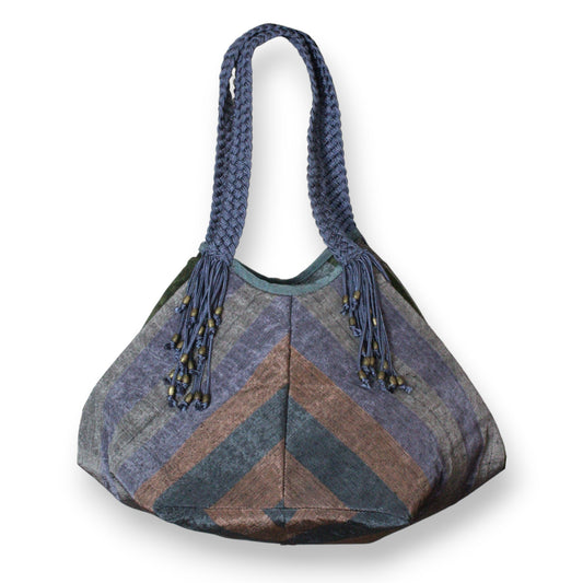 Sofia Handcrafted Moiré Shoulder Bag