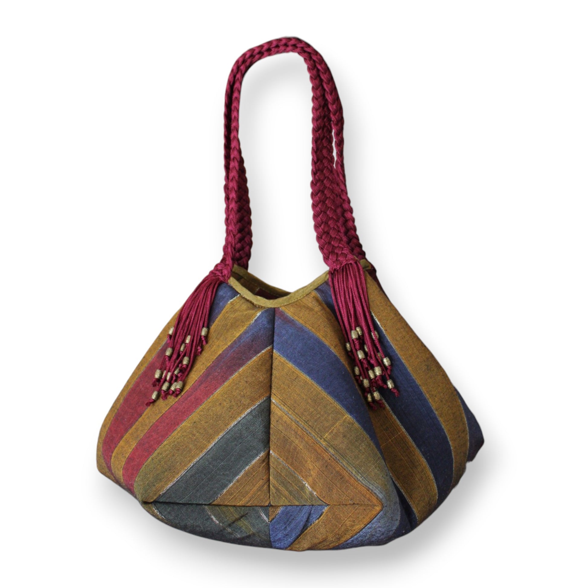 Sofia Handcrafted Moiré Shoulder Bag