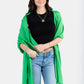 Solid Handwoven Scarf - Green