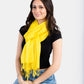 Solid Handwoven Scarf - Yellow