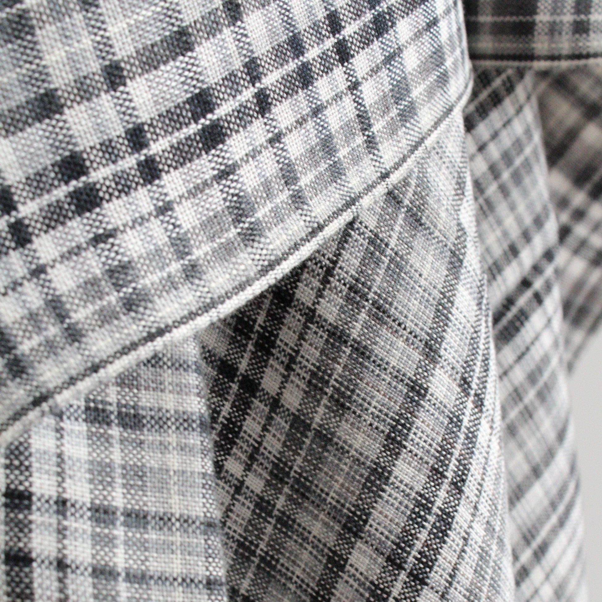 Striped Handwoven Scarf - Black & White