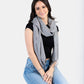 Thin Striped Handwoven Bamboo Viscose Scarf - Shades of Gray