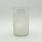 Upcycled highball drinking glass set with palms decoration
