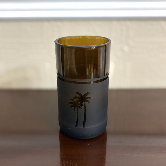 Upcycled Siwa Palms Drinking Glass