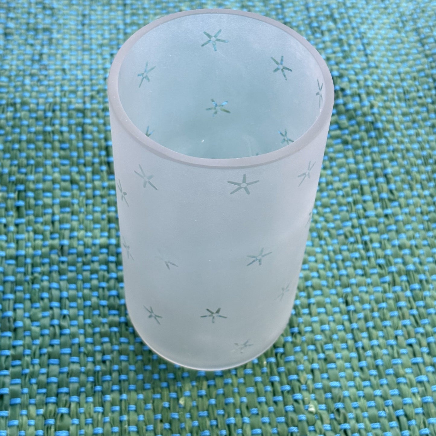 Upcycled Nut Stars Drinking Glass