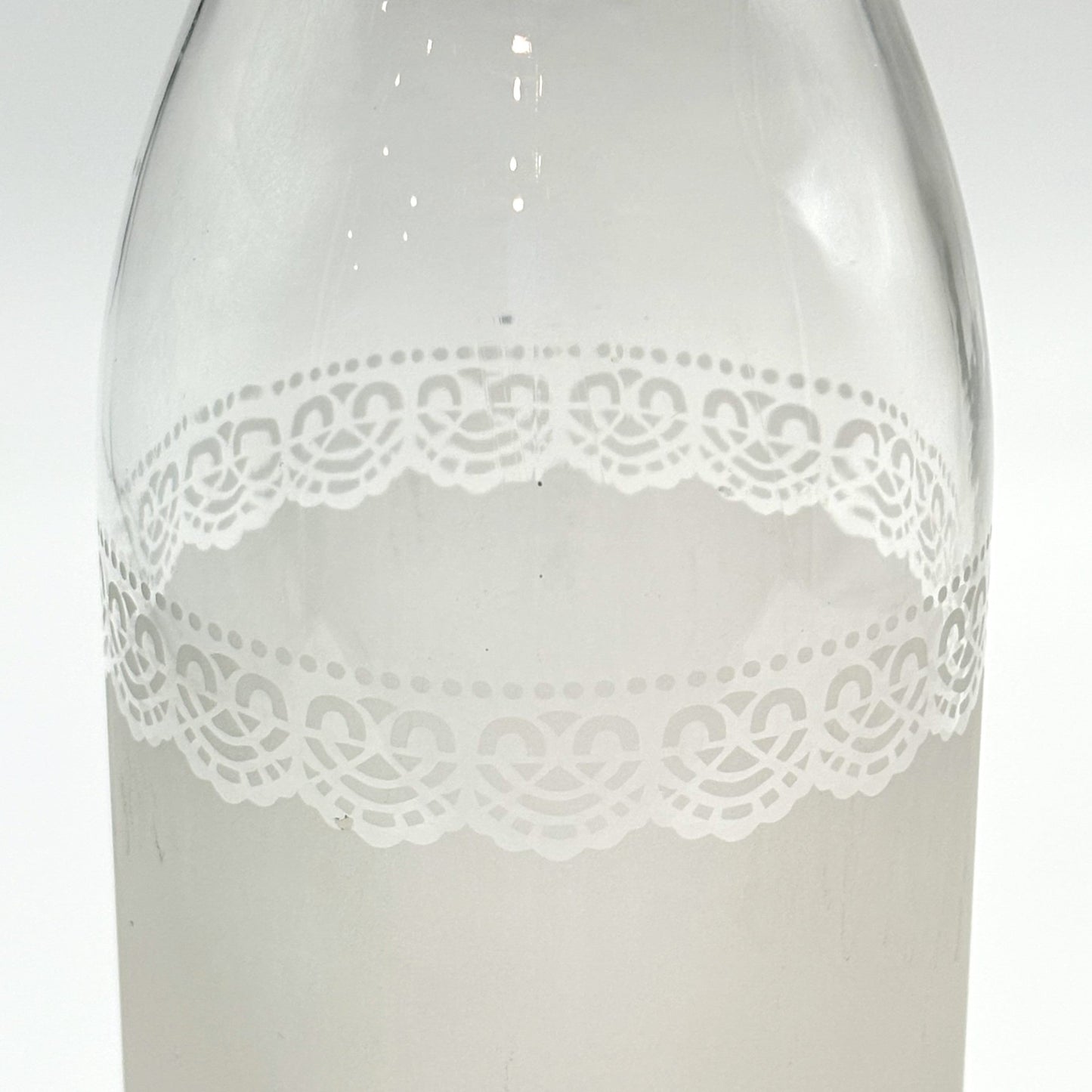 Upcycled Glass Lace Jug