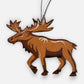 Sustainable Handcrafted Upcycled Metal Moose Ornament, Fair Trade Ethically Handmade, Eco-friendly