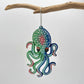 Sustainable Handcrafted Upcycled Metal Colorful Octopus Ornament, Fair Trade Ethically Handmade, Eco-friendly