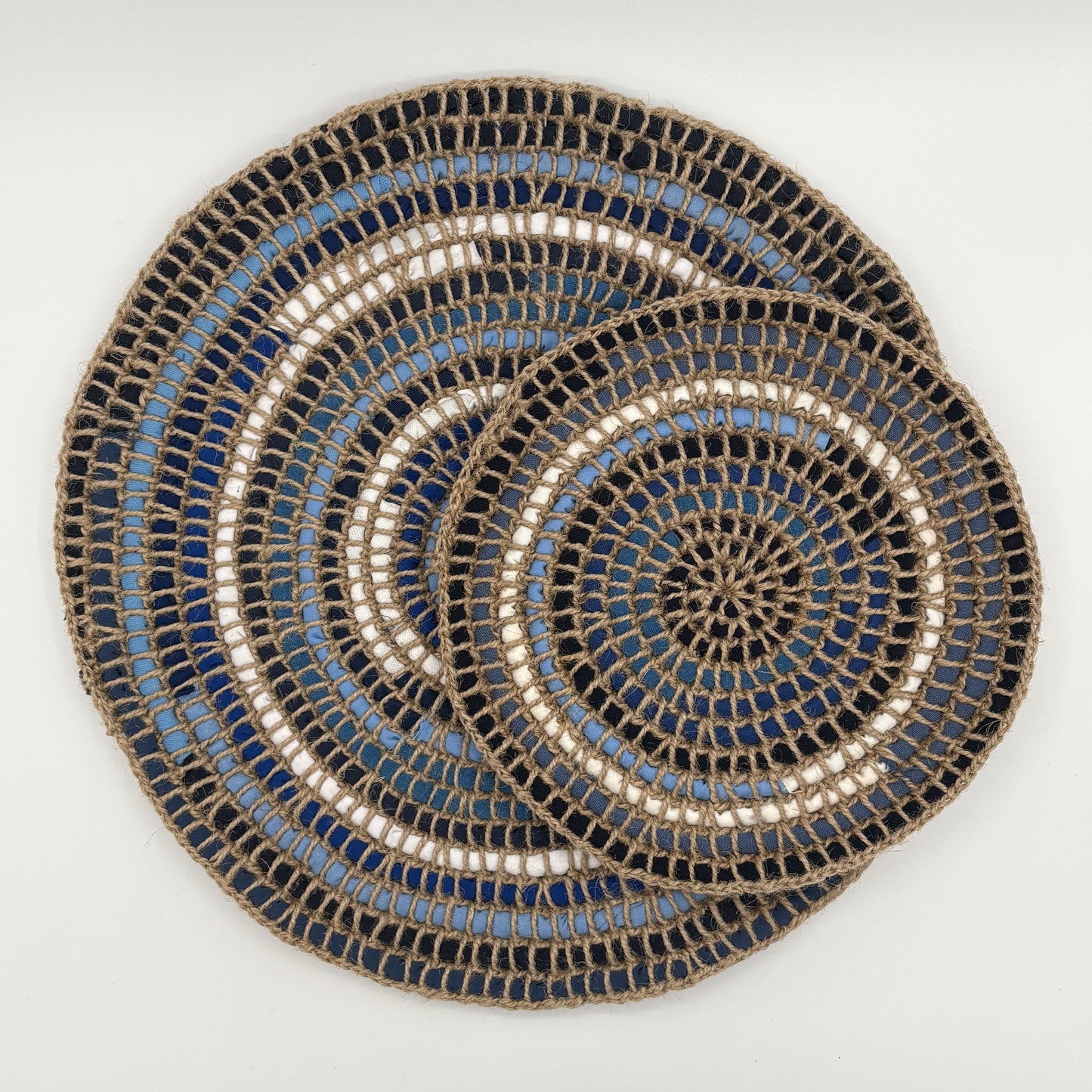 Upcycled Textile Trivet - Set of 2