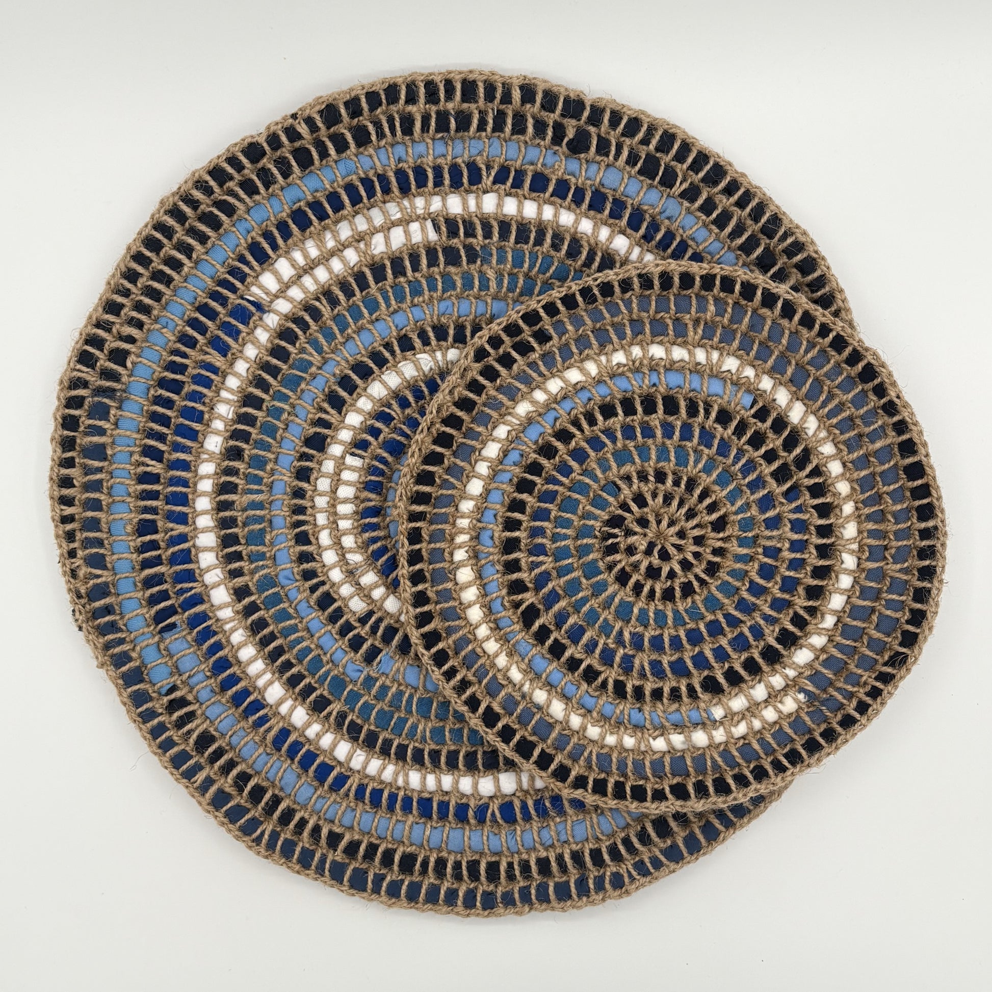 Upcycled Textile Trivet - Set of 2