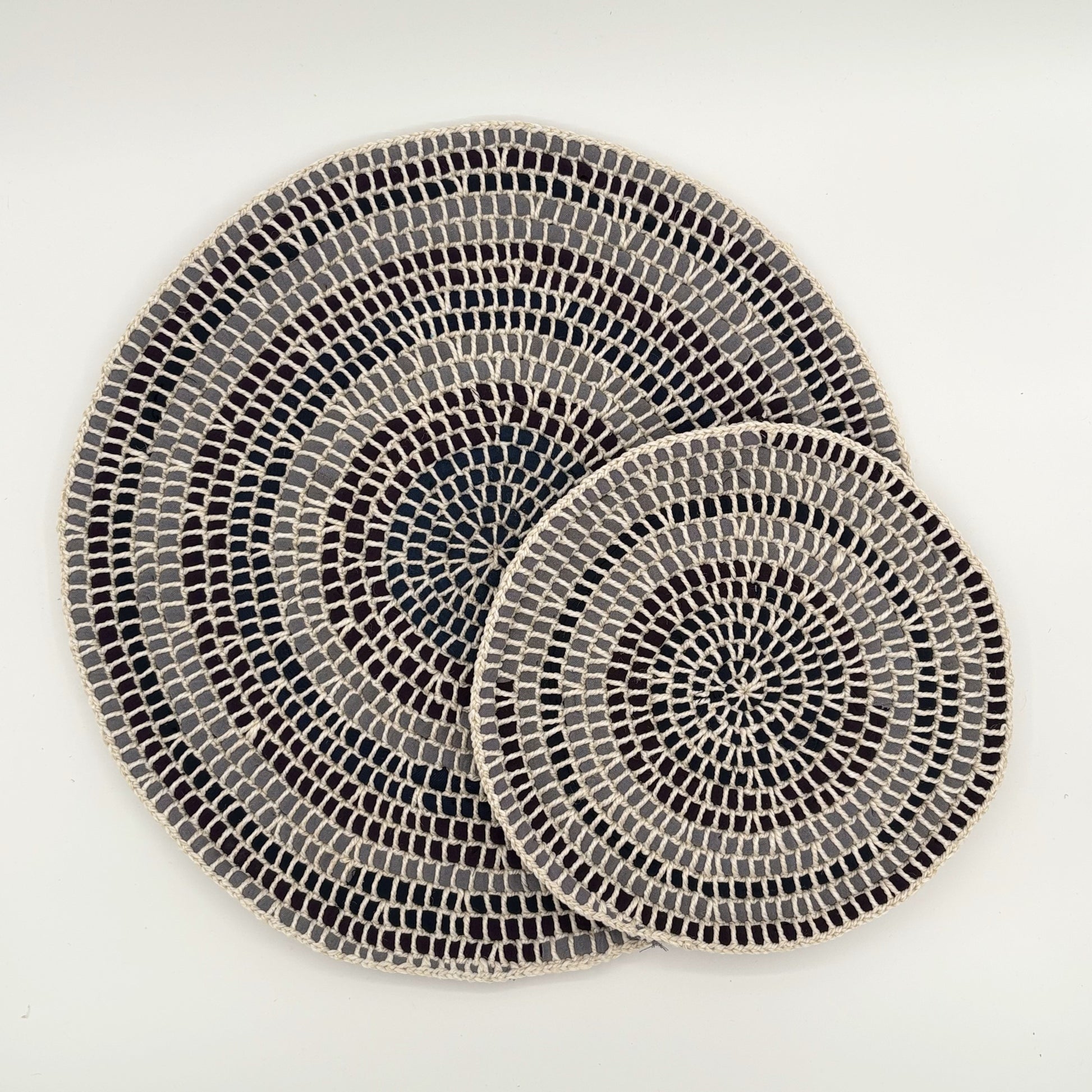 Upcycled Textile Trivet - Set of 2
