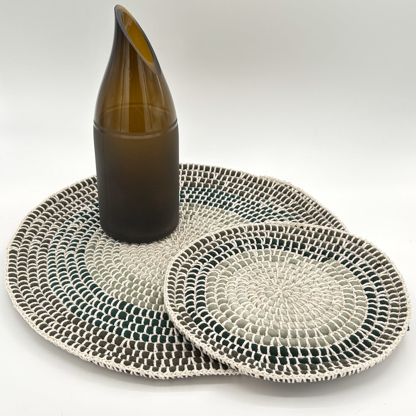 Upcycled Textile Trivet - Set of 2