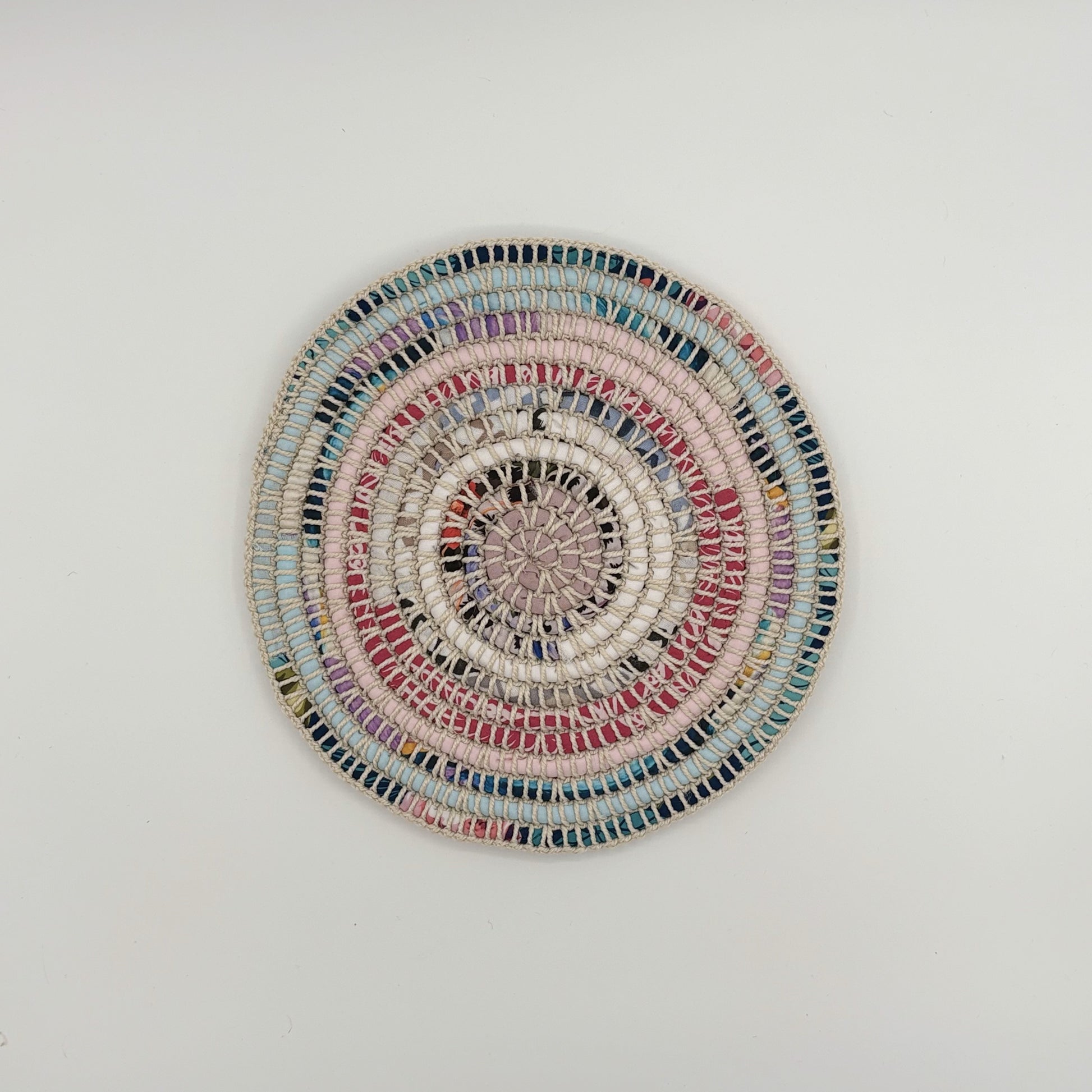 Upcycled Textile Trivet - Set of 2