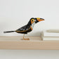 Fair Trade Eco-friendly Upcycled Metal 3D Tabletop Toucan Bird Sculpture, Ethically Handmade, Sustainable