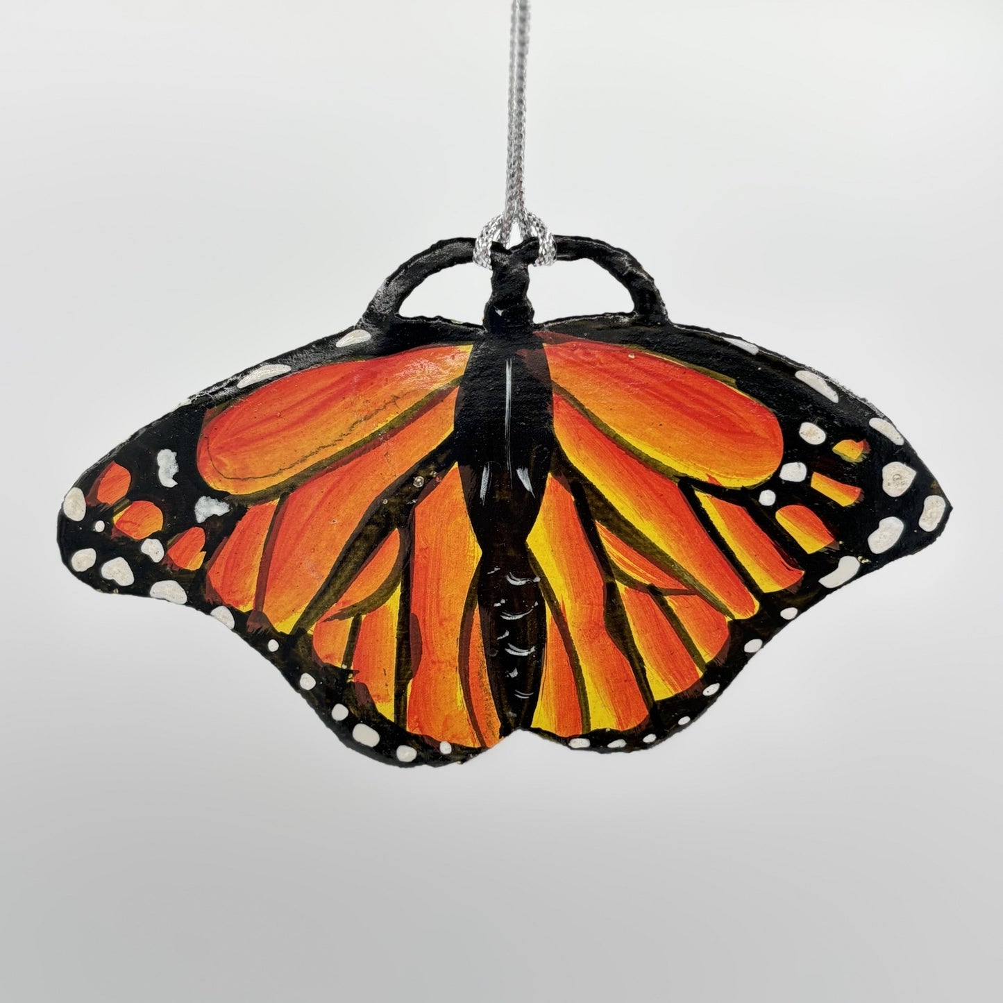 Sustainable Handcrafted Upcycled Metal Colorful Monarch Butterfly, Fair Trade Ethically Handmade, Eco-friendly