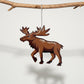 Sustainable Handcrafted Upcycled Metal Moose Ornament, Fair Trade Ethically Handmade, Eco-friendly