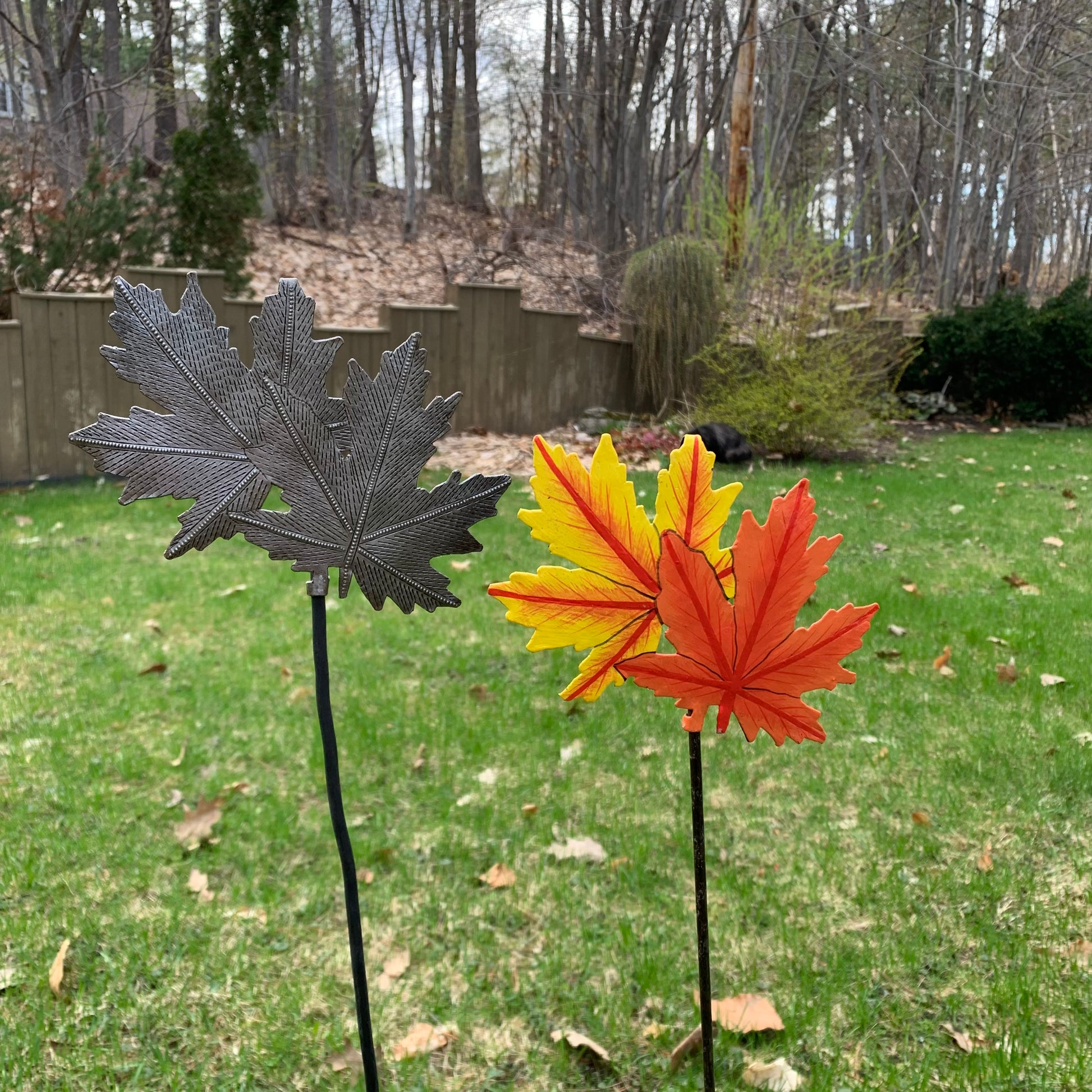 Garden Stake - Maple Leaf
