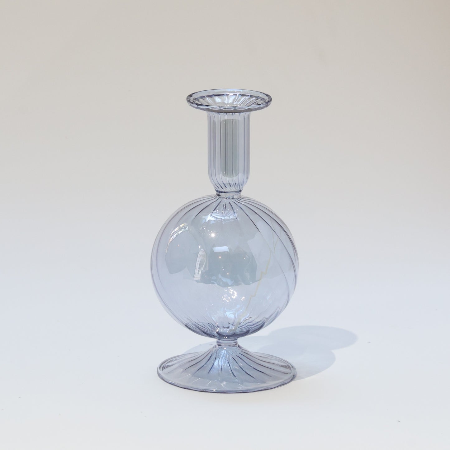 Blown Glass Vase - Bauble Light Blue