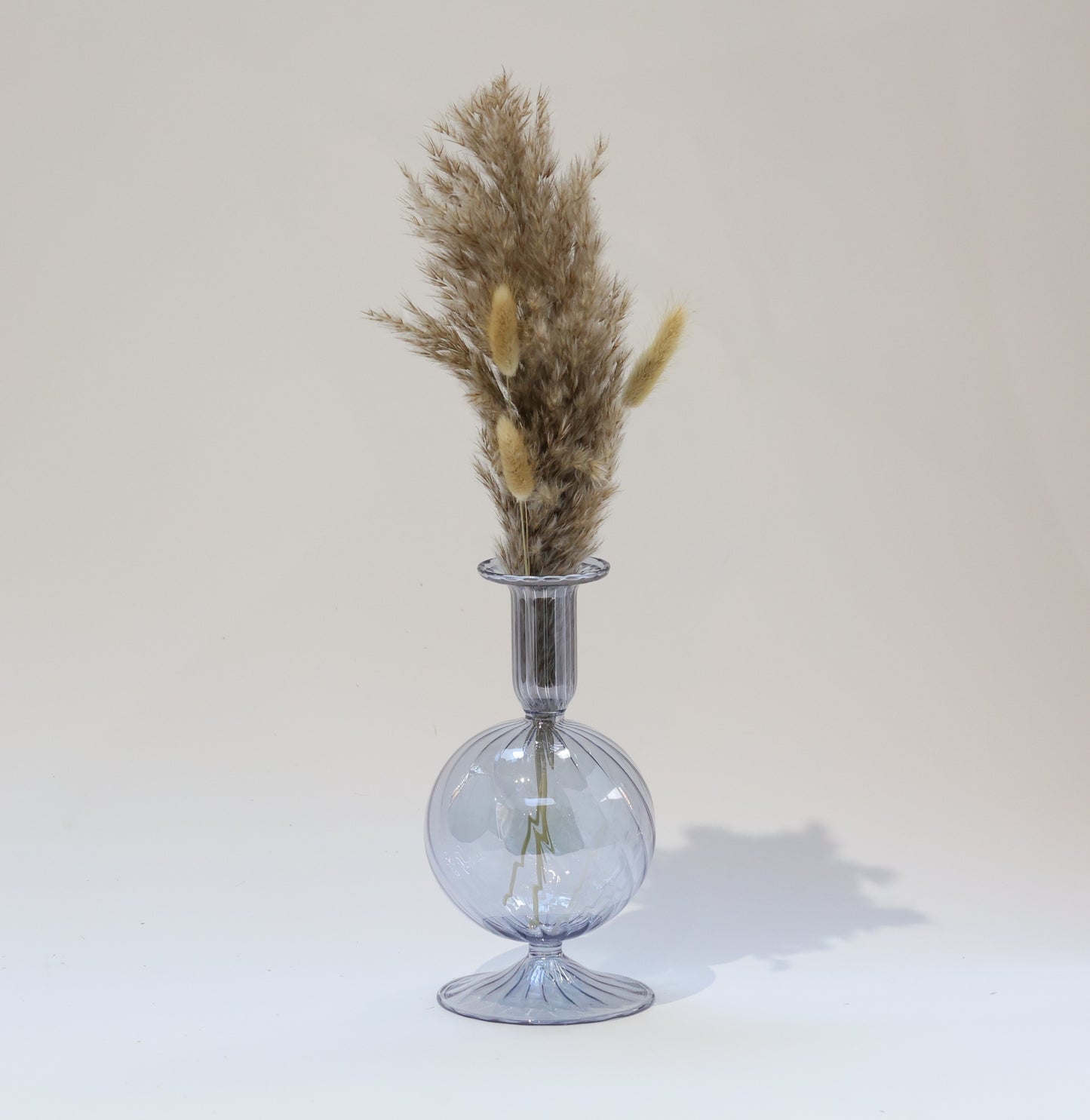 Blown Glass Vase - Bauble Light Blue
