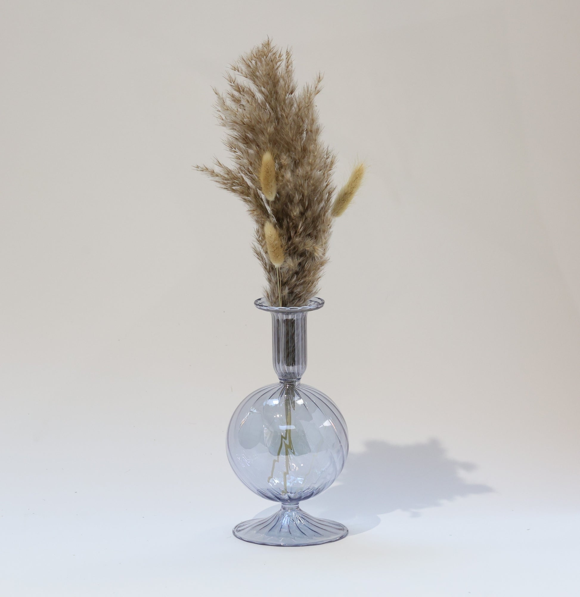 Blown Glass Vase - Bauble Light Blue