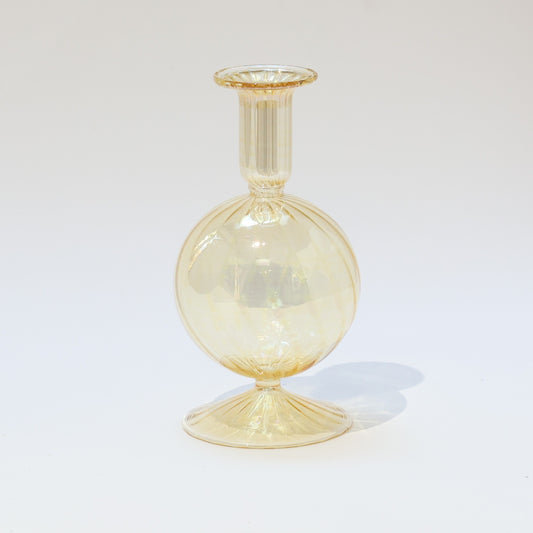 Blown Glass Vase - Bauble Yellow