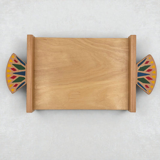 Wooden Cheese Board - Lotus Light Brown