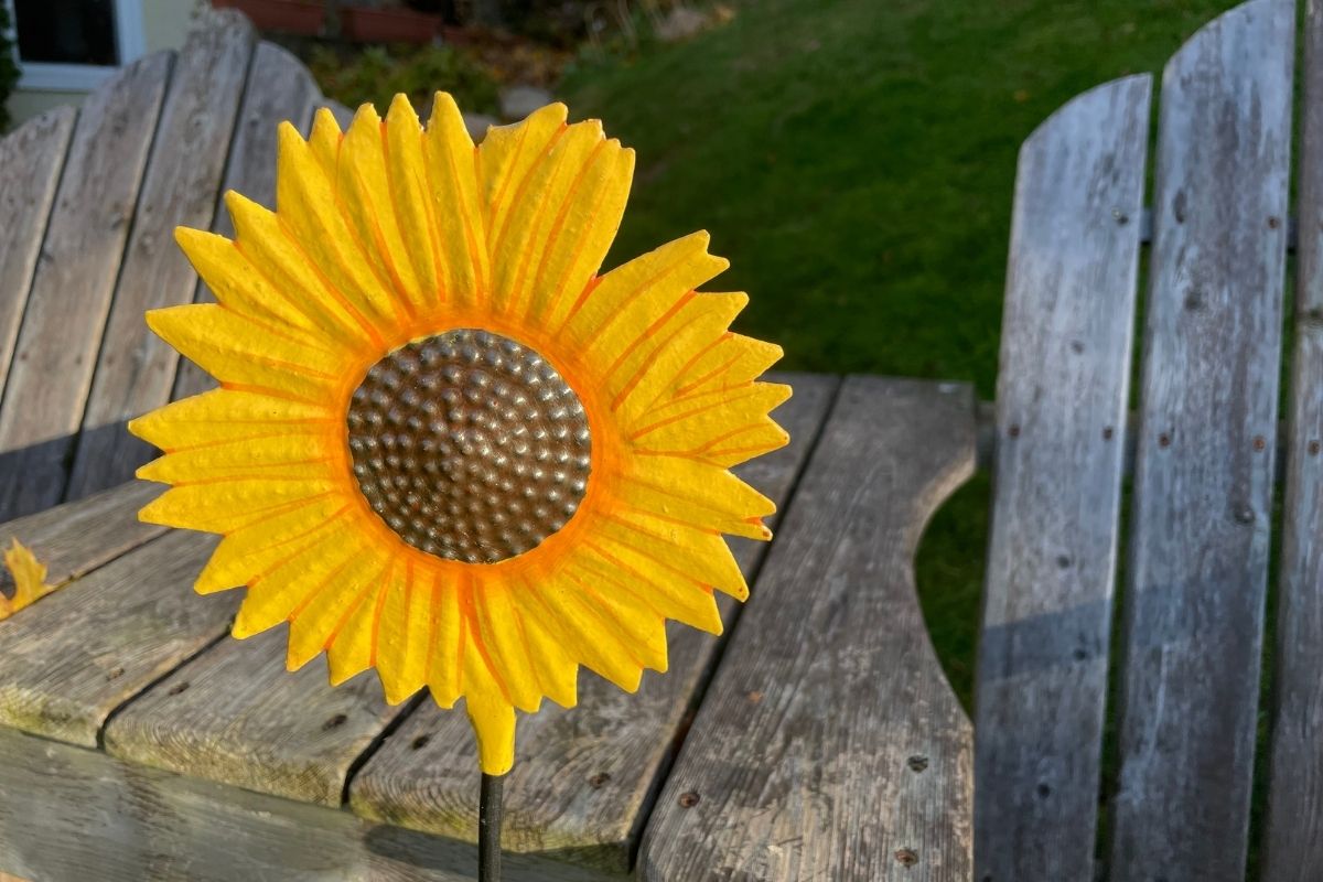 Sunflower Garden Stake
