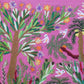 Hand Embroidered Tapestry - Eggplant Picking - Dandarah